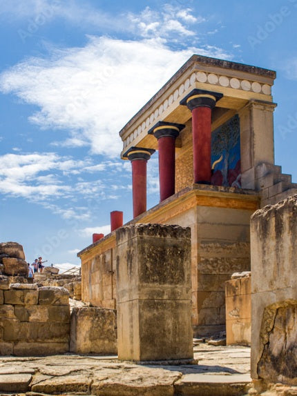 Columns of Knossos palace