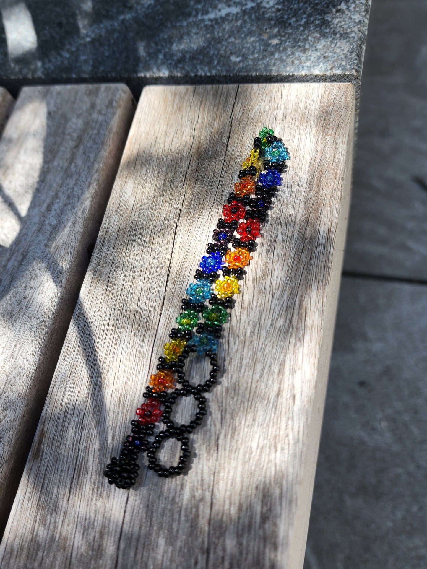 Rainbow Floral Anklet