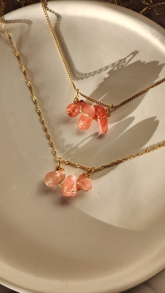 Stawberry Quartz Necklaces