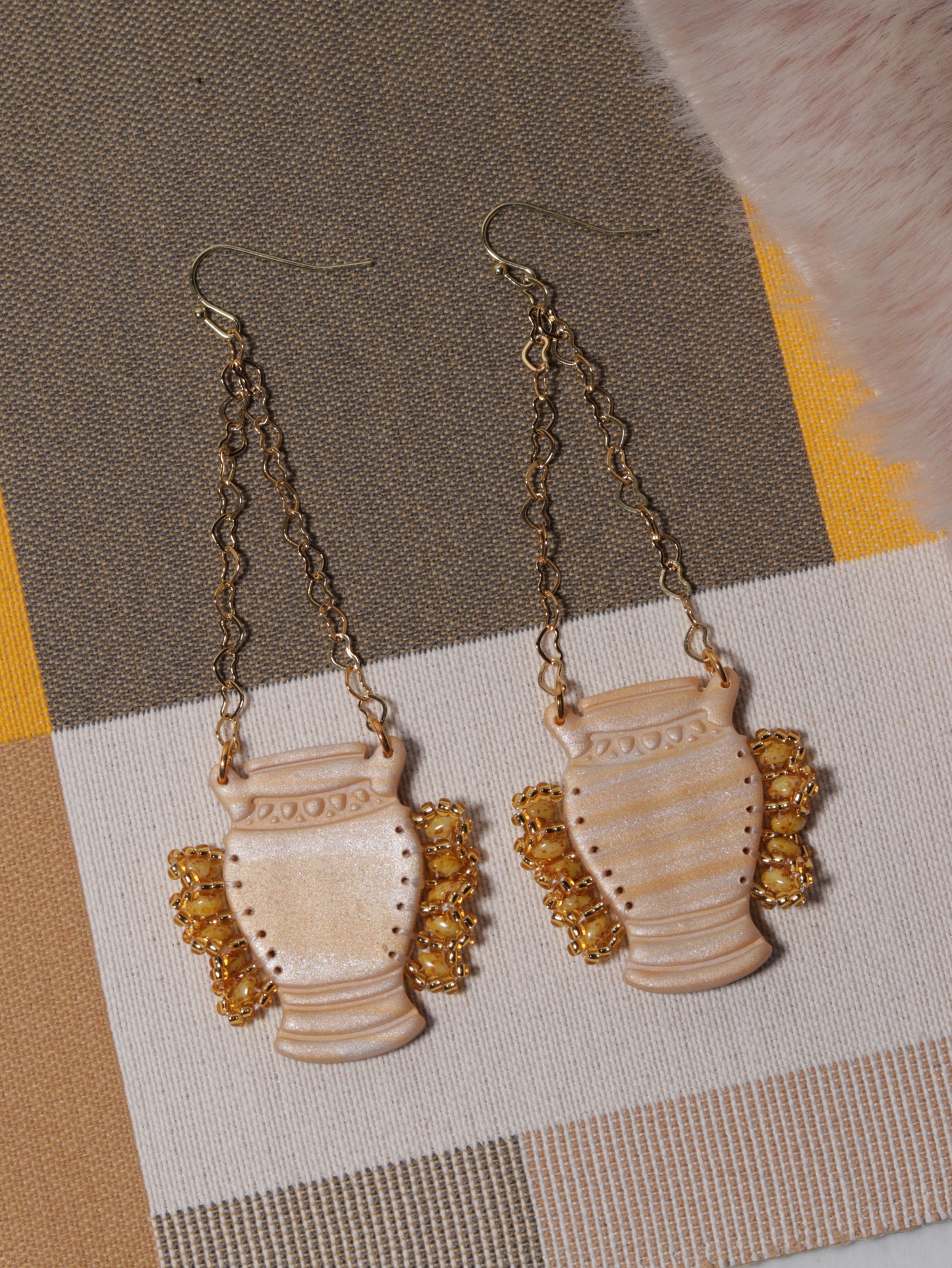 Beaded Pelike Vases