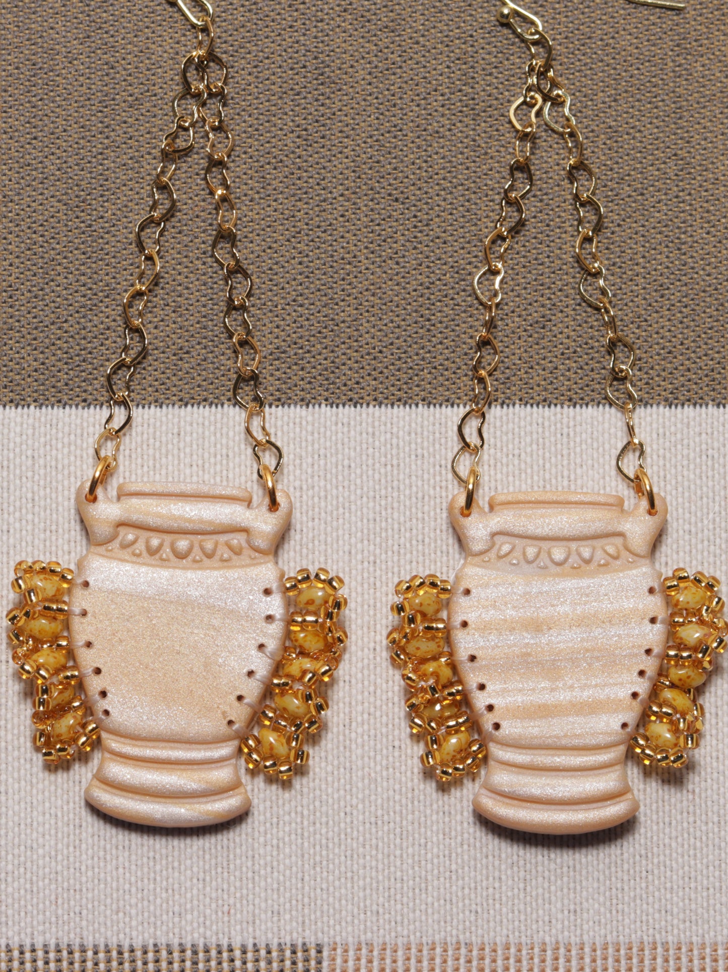 Beaded Pelike Vases