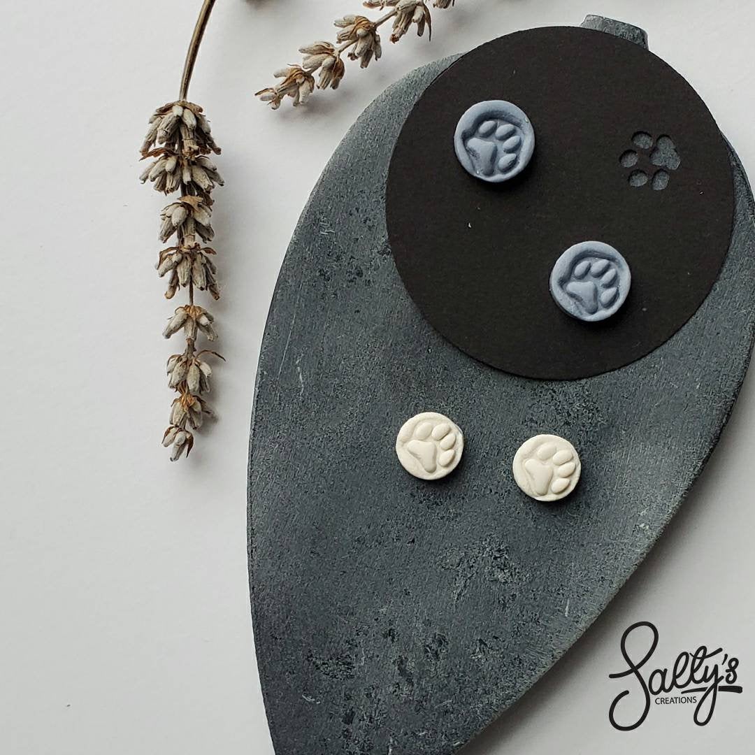 Sonny Boy Paw Print Studs (Donation)