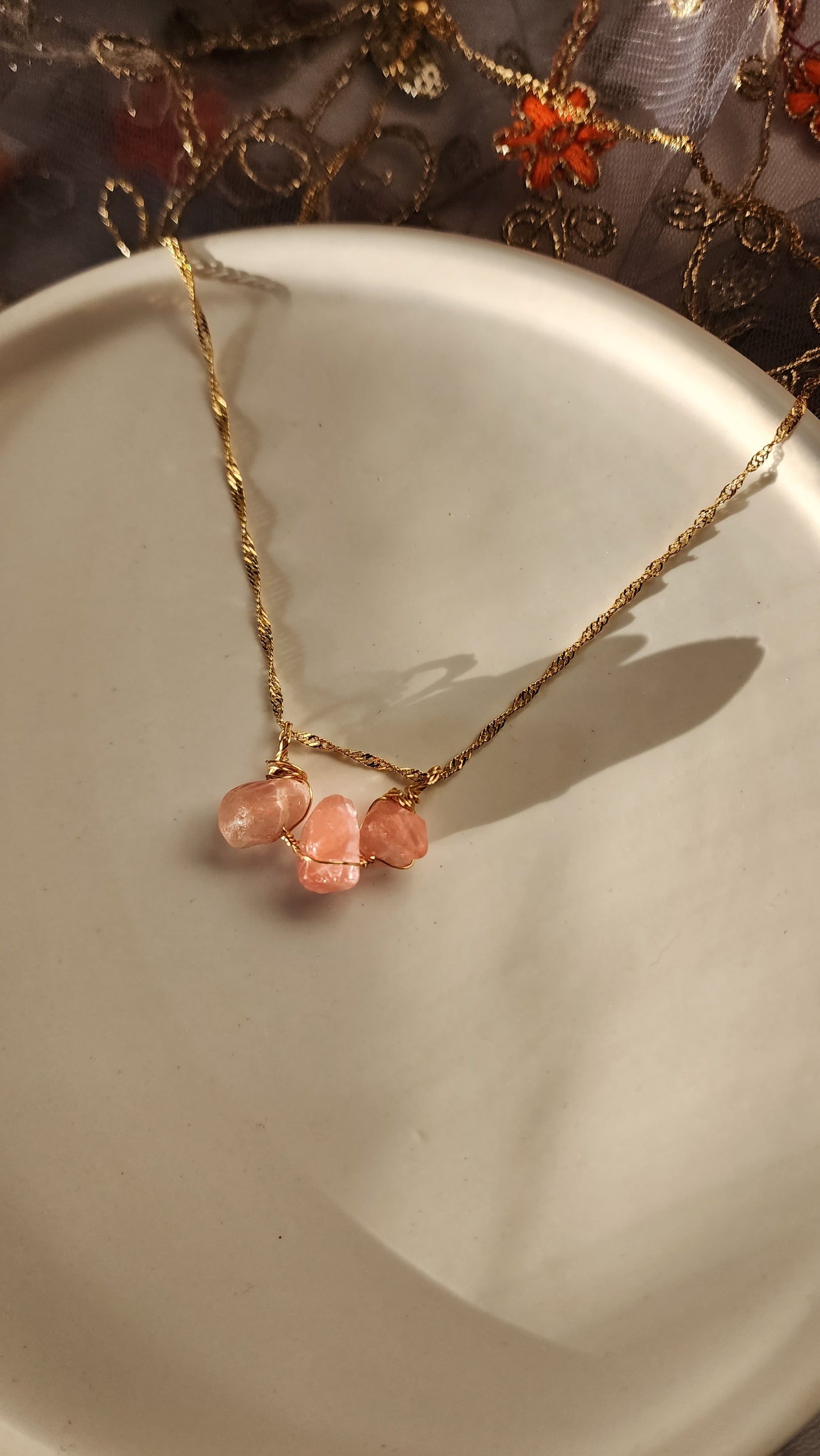 Stawberry Quartz Necklaces